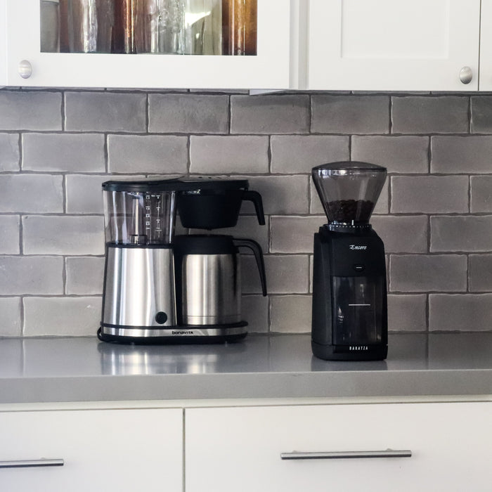 The Baratza Encore Coffee Grinder looks great in your kitchen